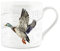 Purely Home Countryside Farmyard Flying Mallard Duck - Fine Bone China White Mug Coffee/Tea Present Gift for Animal Lovers