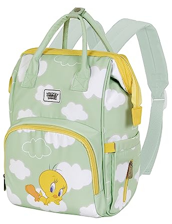 Tweety Clouds-Mommy Rucksack, Grün
