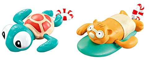 ISAKEN Juguetes Infantiles, Juguete Tortuga Nadadora, Tortuga Mecánica para Niños Pequeños Niños Niñas, Animal Juguetes Cuerda para Bañera Piscina Agua para Bebe Niños Niñas