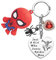 Melix Home Spiderman Stuff Spinnen-Schlüsselanhänger Superhelden-Geschenke für Teenager-Mädchen-Tochter-Frauen-Geburtstags-Geschenk-Schlüsselanhänger