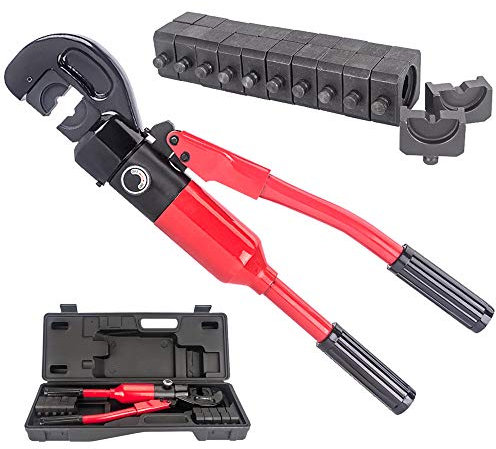 GEJLELDS Crimpadora Hidráulica Manual Herramienta Hidraulica para Tubo 10T 16-300m㎡ con Mango Aislado & Cabezal en Forma de C