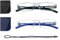 Hubeye 2er-Pack Rahmenlose Lesebrille Leicht und Bequem Anti Blaulicht Lesehilfe für Damen Herren mit Brillenholster 2.25