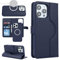 Cavor iPhone 15 Pro Max Case, Magsafe Compatible Flip Leather Wallet Case with Card Holders, Detachable 2 in 1, Magnetic Closure, Blue
