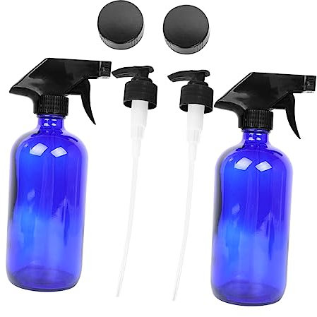 MAGICLULU Botellas Pulverizador De Vidrio Reutilizables y Rellenables Para Cosméticos Botellas De Pulverizadores y Tapas