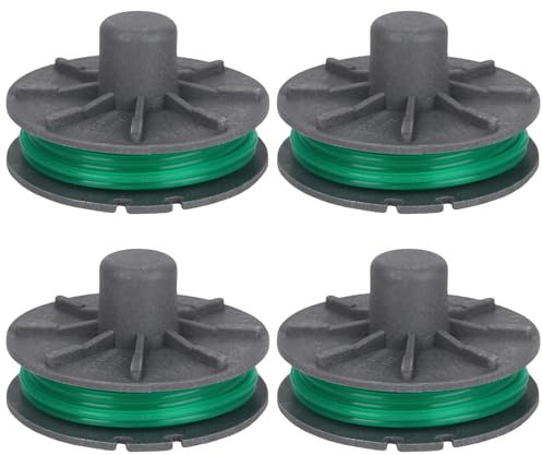 Yweller Lot de 4 bobines de fil de rechange 5309-20 pour coupe-bordure Gardena PowerCut Plus 650/30 (n° d'article 9811/9811-20) – Bobine de fil interchangeable Ø 2 mm, longueur 4,3 m, pièce de