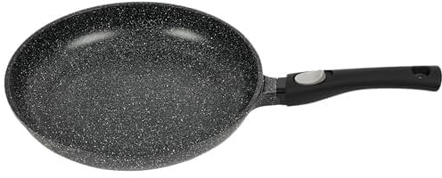 Napoleon Small Frying Pan for Induction Hob - 20cm Egg Omelette Pan for Any Hobs - with Removable Handle - Non Stick Stone Noire Black