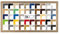 Multicolore Bilderrahmen Posterrahmen Puzzlerahmen 40x100 cm Sonoma Eiche Dekor 100x40 cm mit weisser Rückwand und Antireflex Acrylglas