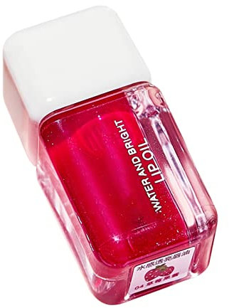 Beauty for Real Lip Gloss Sunlight Rosehip Oil Bubble Gum Cherry Strawberry Lip Filler Hydrating 3ml (D, One Size)