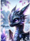 GDYEEH 5D Drache Diamant Painting Pictures, DIY Eisdrache Diamant Art Painting Kits, Traumland Diamond Painting Set for Adults Anfänger, Mosaic Making, Diamond Painting for Home Decor 30x40cm