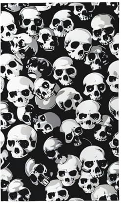 Bandiera da giardino con stampa teschio nero per esterni tutte le stagioni, bandiera decorativa per la casa moderna bandiera domestica