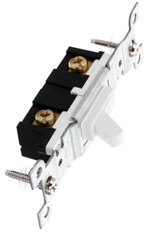 Homoyoyo Wandsteckdose Mit Schalter Einpoliger Elektrischer Wippschalter Für Haus Und Büro Installieren Langlebig Vielseitig Einsetzbar Geeignet Für Neubau Und Renovierung