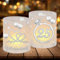 12 Windlicht Tischdeko Silberhochzeit, 25 Hochzeitstag Deko, Silberhochzeit Windlicht Personalisiert, Deko Hochzeit Tisch Silber, Geeignet für Teelichter oder Kerzen