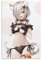 LNLEXTAR Anime Waifu Silver Neko Cat Girl Poster Dekorative Malerei Leinwand Wandkunst Wohnzimmer Poster Schlafzimmer Malerei,Wandkunst Bilddruck Moderne Familienzimmer Dekor 12x18inch(30x45cm)