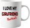 I Love My Girlfriend X Football Mug – Funny Footy Cup for Sports Fans, Great Gift for Football Enthusiasts, Ideal Present for Birthdays, Valentines or Just Because, Unique and Thoughtful Gift Idea