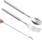 Juego de 2 cucharas telescópicas, tenedor extensible de acero inoxidable, telescópico, cuchara telescópica para cocinar diariamente, cuchara extensible 22,1 – 64,6 cm, tenedor telescópico para