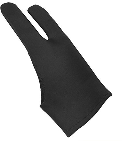 CVZJ 2-Finger Tablet Zeichnen Anti-Touch-Handschuhe für 9,7 10,5 12,9 Zoll Bleistift Handschuh