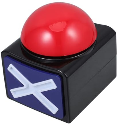 Abaodam Elektronischer Antwort-Button Mit Licht Und Sound Spaßiger Für Spiele Partyaccessoires Und Interaktive Lernaktivitäten Tragbar Und Benutzerfreundlich