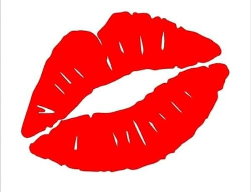 Rakelfix Kussmund Lippen Aufkleber Größe/Farbe ANPASSBAR Sticker Autoaufkleber