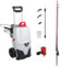 Pulmic Pulvérisateur Électrique 35L avec Lance Télescopique Jusqu’à 5m, idéal pour Nettoyage de toitures, façades et Applications en Hauteur. Pulvérise Jusqu’à 10m, 7 Bar, 2 Batteries, Tuyau 6m.