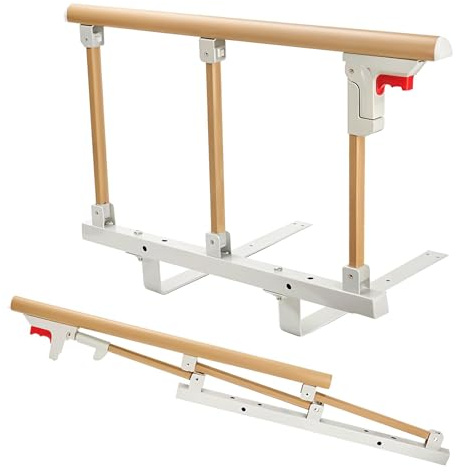 Aolawco Bettgitter für ältere Erwachsene, 67 x 40 cm, faltbares Bettgitter, Hilfe zum Aufstehen aus dem Bett für die meisten Betten, Sturzprävention, Sicherheitshandschutz für behinderte Senioren und