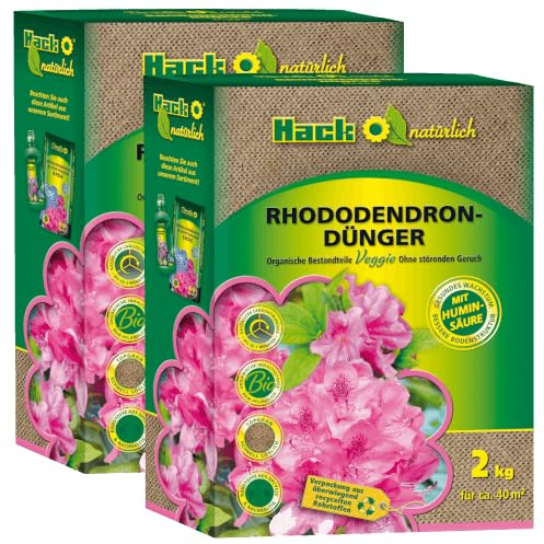 HACK-Bio Rhododendron Dünger 4 kg Azaleendünger Erikendünger Hortensiendünger (4 kg)