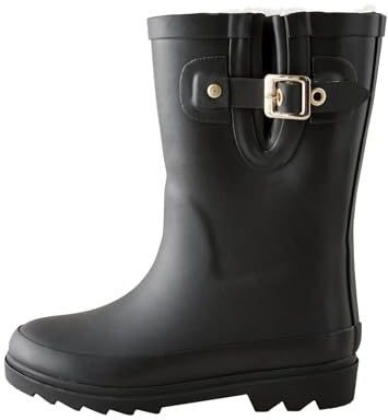 NEXT Mädchen Standard Gummistiefel mit Schnalle und warmem Futter