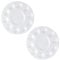AKORD 2 x 10-Well Round Plastic Artist Paint Palette