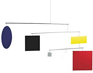 Flensted f417 Circle Square/Guggenheim Mobile, Stahl, Mehrfarbig, 50x105cm