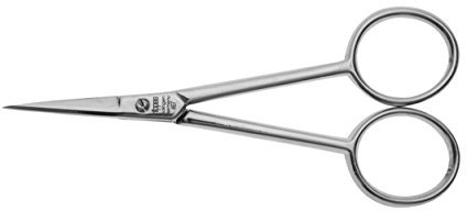 nippes Solingen professionelle Stickschere aus vernickeltem Stahl | 10 cm | Schere mit gerader Spitze und geraden Halmen | Geeignet für Stickerei, Handarbeiten und Nähen | Qualität aus Solingen