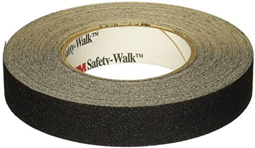 3M Safety-Walk Slip Resistant General Purpose Tape 610, Black, 25 mm x 18.3 m | pack of 4 | for light to heavy shoe-traffic areas