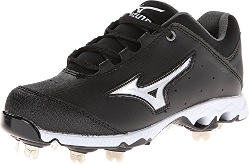 Mizuno Damen 9-Spike Swift 3 Switch Softball Cleat, Schwarz/Weiß, 5.5 M US, schwarz/weiß, 36 EU
