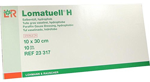 LOMATUELL H Salbentüll 10x30 cm steril 10 St