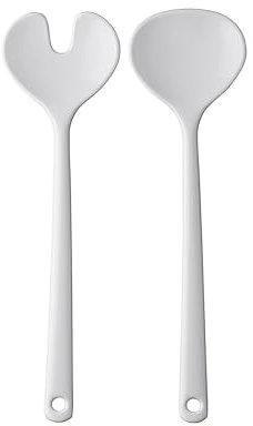 Mepal Salad Servers Synthesis-White Síntesis de servidores de Ensalada, Melamina, Blanco, 28 x 7.9 x 1 cm