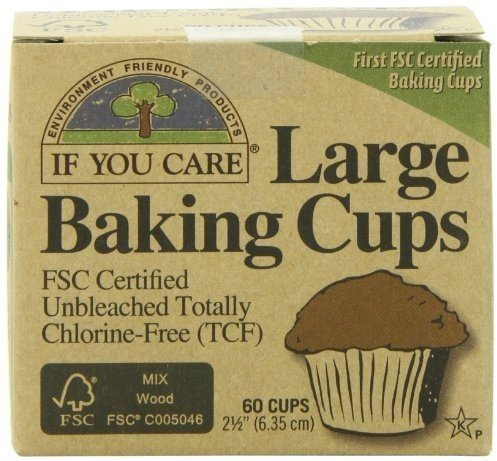If You Care Large Unbleached Baking Cups - 60 Baking Cups