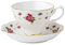Royal Albert Modern Vintage NCRWTW26135 - Tazza da tè e piattino, Set da 2 Pezzi, in Porcellana Bone China, Colore: Bianco