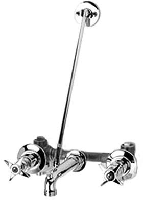 T&S Brass B-0697 Concealed Mixing Valve Wall Brace 3/4-Inch Garden Hose Thread Service Sink Faucet