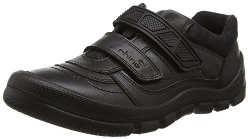 Start-rite Boys Rhino Warrior Black Leather School Shoes H L 6½