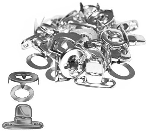 10 Stück Drehverschluss mit Ovalöse Set