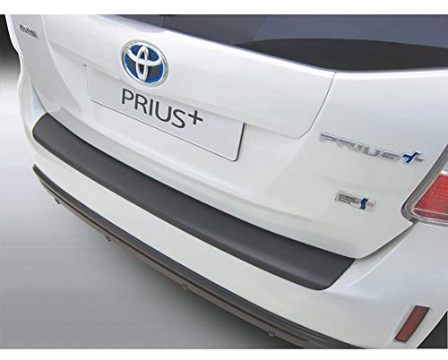 RGM ABS Heckstoßstangenschutz passgenau | kompatibel mit Toyota Prius 2/2015- 'Ribbed' Schwarz