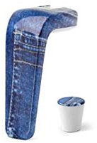 Giannini 6510 jeans con manico e pomello per tua 3/tazza per il caffè, atossico, multicolore