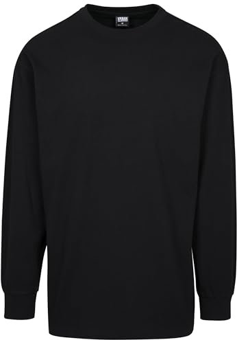 Urban Classics Men's Boxy Heavy Longsleeve T-Shirt, Black (Black 00007), XXL