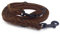 Fettleder Führleine 3-Fach verstellbare Lederleine geflochten für Hunde 96 Modelle zur Auswahl (3m x 10mm, braun, schwarz Matte Haken)