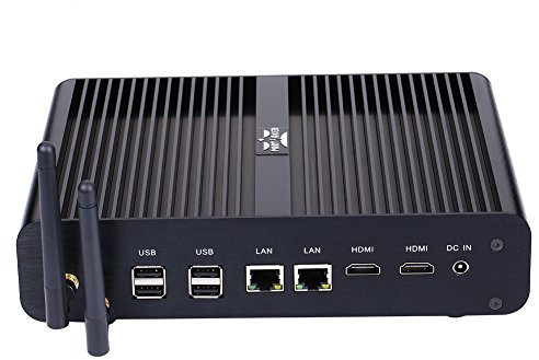 Partaker B2 Fanless Mini PC, Desktop Computer,Intel Core i7 4500U 4650U,4GB Ram 64GB SSD,2 x HDMI, 2 x LAN, 4 x USB3.0, 4 x USB2.0, Optical