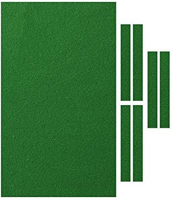 Pool Table Felt with 6 Cloth Strips for 9 Foot Table - 2.8m+1m Edge Cloth, Green
