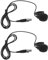 Shiwaki 2X Microphone à Condensateur XLR 4 Broches,Micro-Cravate Cardioïde avec Alimentation Phantom pour Enseignement