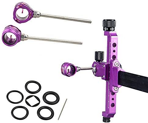 MILAEM Bogenschießen Bogenvisier 0.019 Scope Pin Jagdvisier Aiming Point Visier Optical Fiber Pfeil Aluminium Visier für Recurve Bogen Jagdzubehör (Lila)