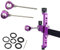 MILAEM Bogenschießen Bogenvisier 0.019 Scope Pin Jagdvisier Aiming Point Visier Optical Fiber Pfeil Aluminium Visier für Recurve Bogen Jagdzubehör (Lila)