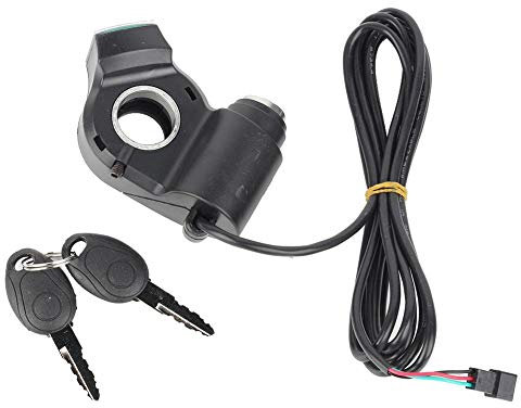 MAGT E Bike Dreirad Elektrisches Fahrradvoltmeter, Drosselvoltmeter mit grüner digitaler Spannungsanzeige und Schloss für E-Bike-Scooter-Dreirad