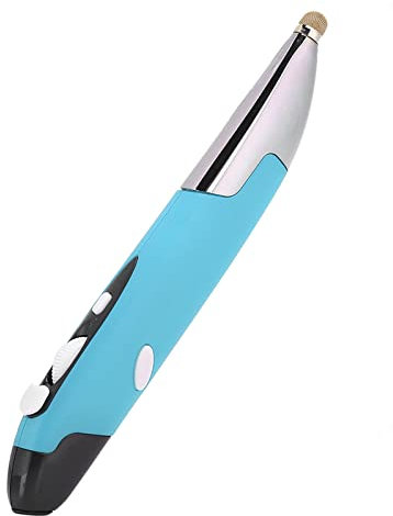 Lazmin USB Ordinateur Stylet Accessoire PC, sans Fil 2.4G Souris Optique Stylo Souris réglable 800/1200/1600 DPI écriture Manuscrite Souris Intelligente pour Ordinateur Portable Android (Blue)