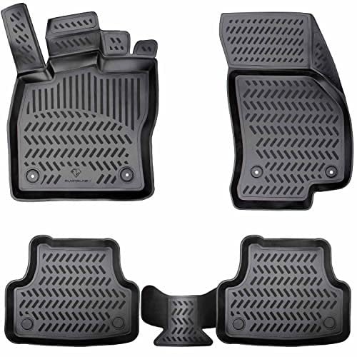 Design 3D Gummimatten Set für Nissan Juke 2010-2019 | Extra hoher 5cm Rand Baujahr 2010, 2011, 2012, 2013, 2014, 2015, 2016, 2017 & 2018